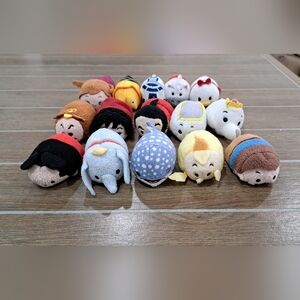 Disney Tsum Tsum Lot of 15 Stuffed Animal Plush Mixed